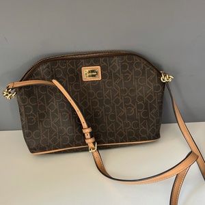 Brown & Tan Calvin Klein Bag